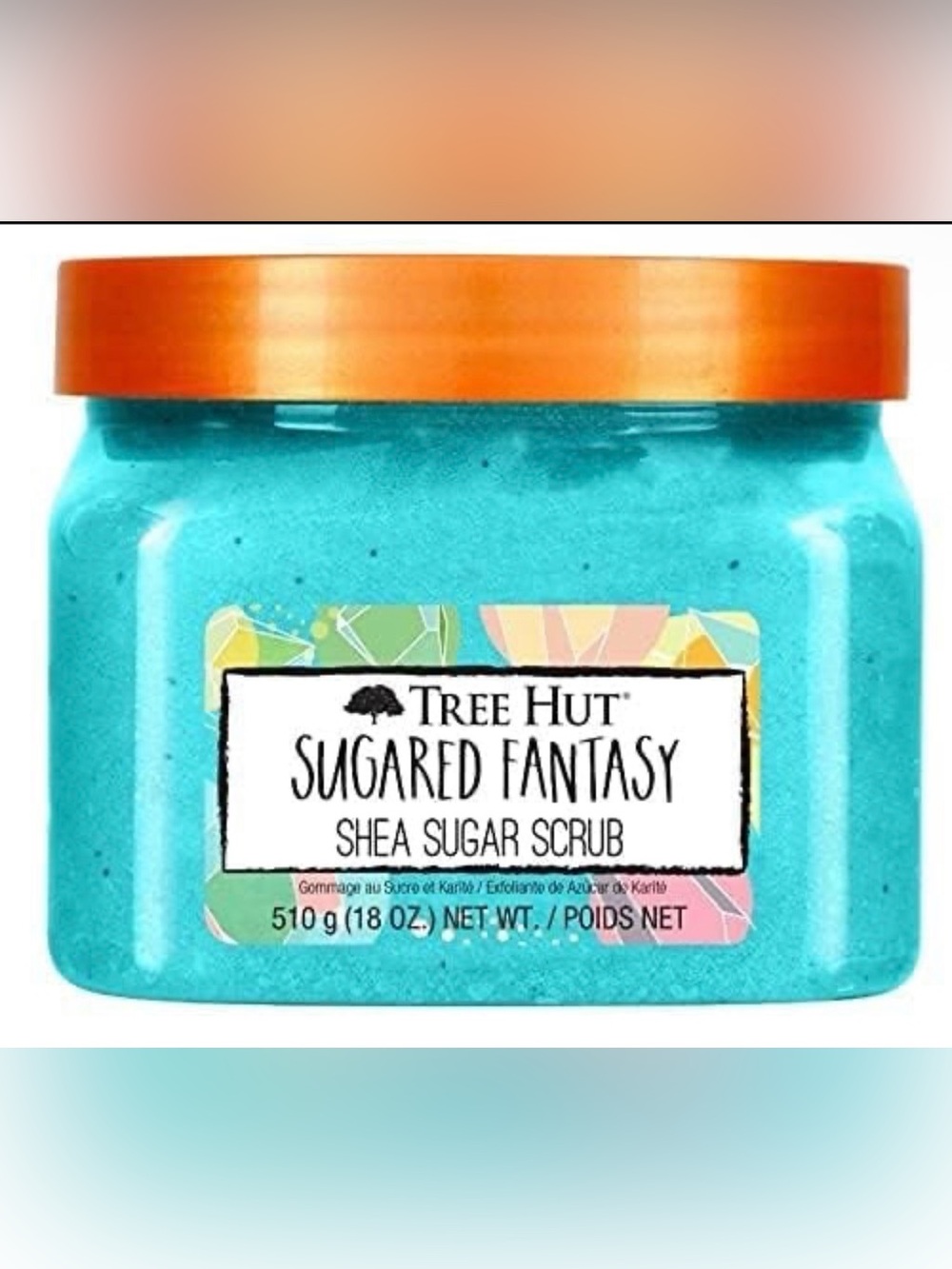 Sugared Fantasy tree hut Sugar Scrub - Turquoise